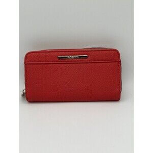 “Rosetti Red Zip Around Wallet Women’s Faux Leather Clutch Organizer”